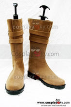 Laden Sie das Bild in den Galerie-Viewer, Klassischen Braun Flat Stiefel Schuhe Maßgeschneiderte Cosplay