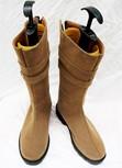 Klassischen Braun Flat Stiefel Schuhe Maßgeschneiderte Cosplay