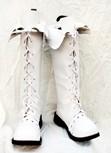 Klassischen Weiß Stiefel Schuhe Can be flipped Maßgeschneiderte