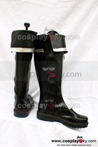 D.Gray-man Allen Walker Cosplay Schwarz Stiefel Maßgeschneiderte
