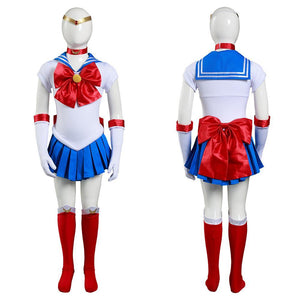 Sailor Moon Kinder Tsukino Usagi/Sailor Jupiter/Sailor Mars Kostüm Mädchen Halloween Karneval Kostüm - cosplaycartde