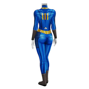 Damen Fallout 4 Shelter Jumpsuit Cosplay Kostüm Halloween Karneval Outfits 