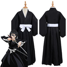 Laden Sie das Bild in den Galerie-Viewer, Kinder Kimono Bleich Kurosaki ichigo/Kuchiki Rukia/HitsugayaToushirou Cosplay Halloween Karneval Kostüm