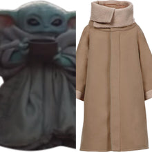 Laden Sie das Bild in den Galerie-Viewer, Cosplay Baby Yoda Star Wars The Mandalorian Mantel Cosplay Kostüm für Baby