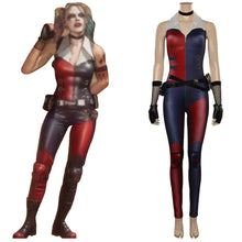 Laden Sie das Bild in den Galerie-Viewer, Mortal Kombat Harley Quinn Bodysuit Cosplay Kostüm Halloween Karneval Outfits