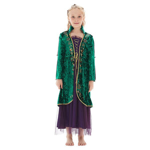 Kinder Winifred Sanderson Hocus Pocus Cosplay Kostüme Halloween Karneval Kleid