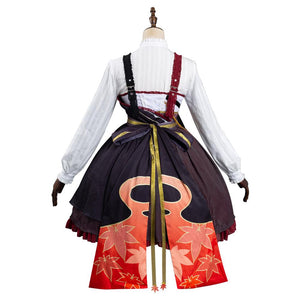 Kazuhha Genshin Impact Cosplay Kostüm Lolita Outfits Halloween Karneval Kleid