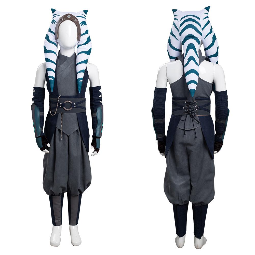 Kinder Ahsoka Tano Star Wars Cosplay Outfits Halloween Karneval Kostüme