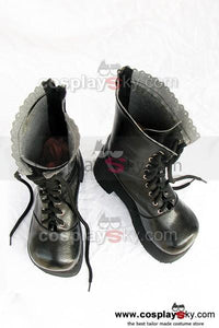 Fate Stay Night Saber Cosplay Stiefel Schuhe Schwarz