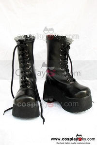 Fate Stay Night Saber Cosplay Stiefel Schuhe Schwarz