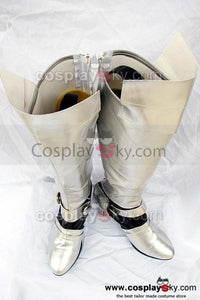Fate Stay Night Saber Cosplay Stiefel Silber Schuhe