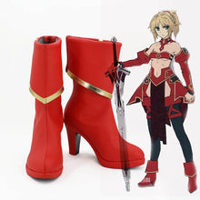 Laden Sie das Bild in den Galerie-Viewer, Fate/Apocrypha FA Saber of Red Mordred Stiefel Cosplay Schuhe