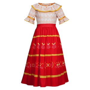 Encanto Dolores Madrigal Outfits Cosplay Kostüm Halloween Karneval Kleid