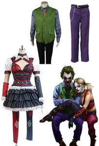 Batman Harley Quinn Cosplay Kostüm And Joker Hose+ Krawatte + Unterhemd + Hemd