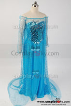 Laden Sie das Bild in den Galerie-Viewer, Frozen Die Eiskönigin Elsa Kleid Abendkleid Cosplay Kostüm