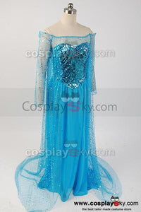 Frozen Die Eiskönigin Elsa Kleid Abendkleid Cosplay Kostüm