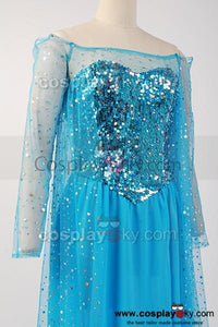 Frozen Die Eiskönigin Elsa Kleid Abendkleid Cosplay Kostüm