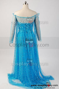 Frozen Die Eiskönigin Elsa Kleid Abendkleid Cosplay Kostüm