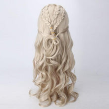 Laden Sie das Bild in den Galerie-Viewer, Game of Thrones Staffel 7 Daenerys Targaryen Cosplay Perücke