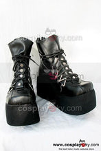 Laden Sie das Bild in den Galerie-Viewer, Gothic &amp; Punk Schwarz Stiefel Maßgeschneiderte