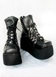 Gothic & Punk Schwarz Stiefel Maßgeschneiderte