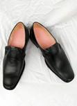 Gothic Männlich Pointed Schuhe Schwarz Maßgeschneiderte