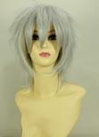 Hakuōki Kazama Chikage Cosplay Perücke Silber Version