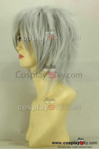 Hakuōki Kazama Chikage Cosplay Perücke Silber Version