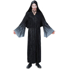Laden Sie das Bild in den Galerie-Viewer, Halloween Dark Father Evil Demon Hexenmeister Clobe Cosplay Kostuem Schwarz