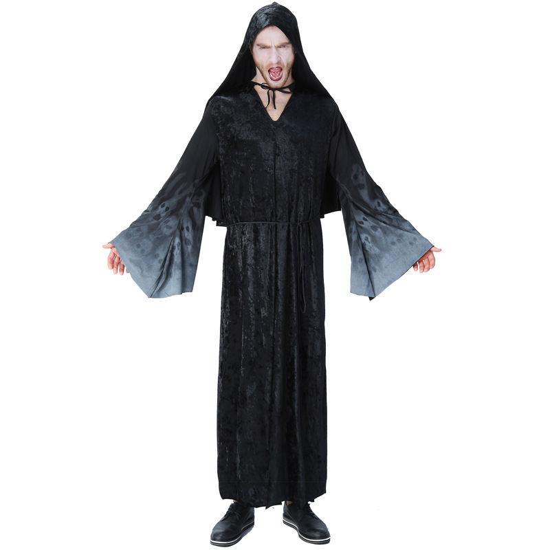 Halloween Dark Father Evil Demon Hexenmeister Clobe Cosplay Kostuem Schwarz