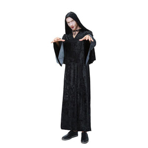 Halloween Dark Father Evil Demon Hexenmeister Clobe Cosplay Kostuem Schwarz