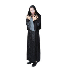 Laden Sie das Bild in den Galerie-Viewer, Halloween Dark Father Evil Demon Hexenmeister Clobe Cosplay Kostuem Schwarz