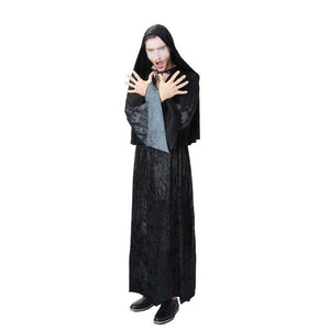 Halloween Dark Father Evil Demon Hexenmeister Clobe Cosplay Kostuem Schwarz
