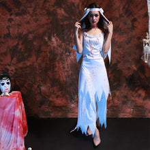Laden Sie das Bild in den Galerie-Viewer, Halloween Sexy Zombie Bride Braut Ghost Kleid fuer Erwachsene Cosplay Kostuem