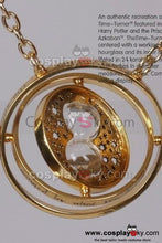 Laden Sie das Bild in den Galerie-Viewer, Harry Potter Hermione Granger Time Turner Rotating Hourglass Halskette Pendant Necklace Requisite