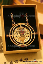 Laden Sie das Bild in den Galerie-Viewer, Harry Potter Hermione Granger Time Turner Rotating Hourglass Halskette Pendant Necklace Requisite