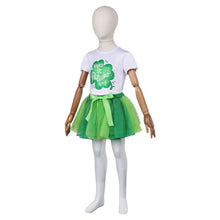 Laden Sie das Bild in den Galerie-Viewer, Mädchen Kinder St. Patrick’s Day Tüllkleid Saint Patrick&#39;s Day Kleid