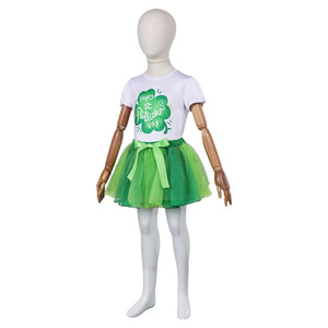 Mädchen Kinder St. Patrick’s Day Tüllkleid Saint Patrick's Day Kleid