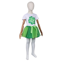 Laden Sie das Bild in den Galerie-Viewer, Mädchen Kinder St. Patrick’s Day Tüllkleid Saint Patrick&#39;s Day Kleid