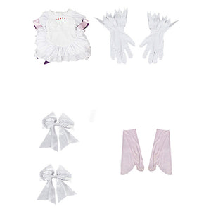 Madoka Kaname The Puella Magi Cosplay Kostüm Set weiß Kleid