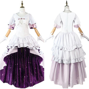 Madoka Kaname The Puella Magi Cosplay Kostüm Set weiß Kleid