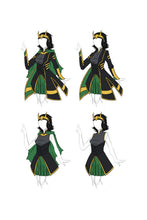Laden Sie das Bild in den Galerie-Viewer, Marvel Avengers Thor Loki Kleid Cosplay Kostüm für Damen