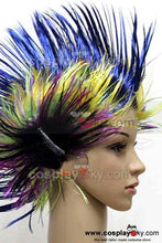 Laden Sie das Bild in den Galerie-Viewer, Multicoloured Cockscomb Halloween Perücke