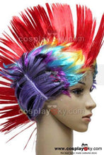 Laden Sie das Bild in den Galerie-Viewer, Multicoloured Cockscomb Halloween Perücke