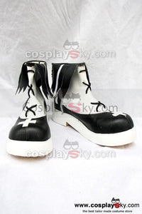 Neverossa Schwarz und Weiß Cosplay Stiefel Schuhe