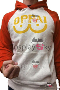 One Punch Man Hero Saitama Oppai Logo Kupuzenpulli Jacke Cosplay Kostüm