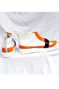 Pokemon Cong Cosplay Stiefel Schuhe Gelb und Weiß