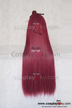 Laden Sie das Bild in den Galerie-Viewer, Puella Magi Madoka Magica Sakura Kyoko Cosplay Perücke Wine Rot 90cm