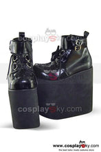 Laden Sie das Bild in den Galerie-Viewer, Punk &amp; Gothic Schwarz heavy bottom Stiefel Schuhe 20cm Hochhackige