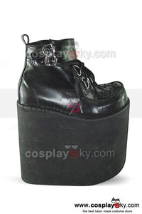 Punk & Gothic Schwarz heavy bottom Stiefel Schuhe 20cm Hochhackige